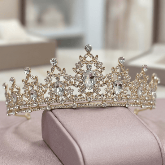Gold & Silver Tiara | Ramo Buchon Add - On - Magic World Flowers