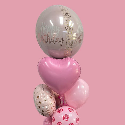 Happy Birthday Bubble - Balloon Bouquet - Magic World Flowers