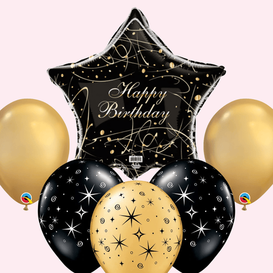 Happy Birthday Star Balloon Bouquet - Magic World Flowers