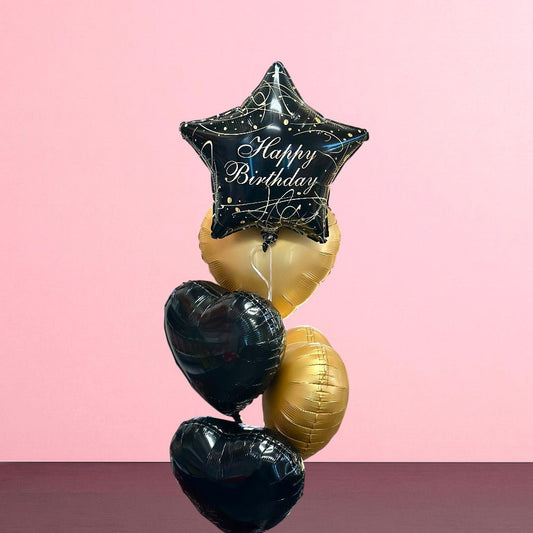 Happy Birthday Star Balloon Bouquet - Magic World Flowers