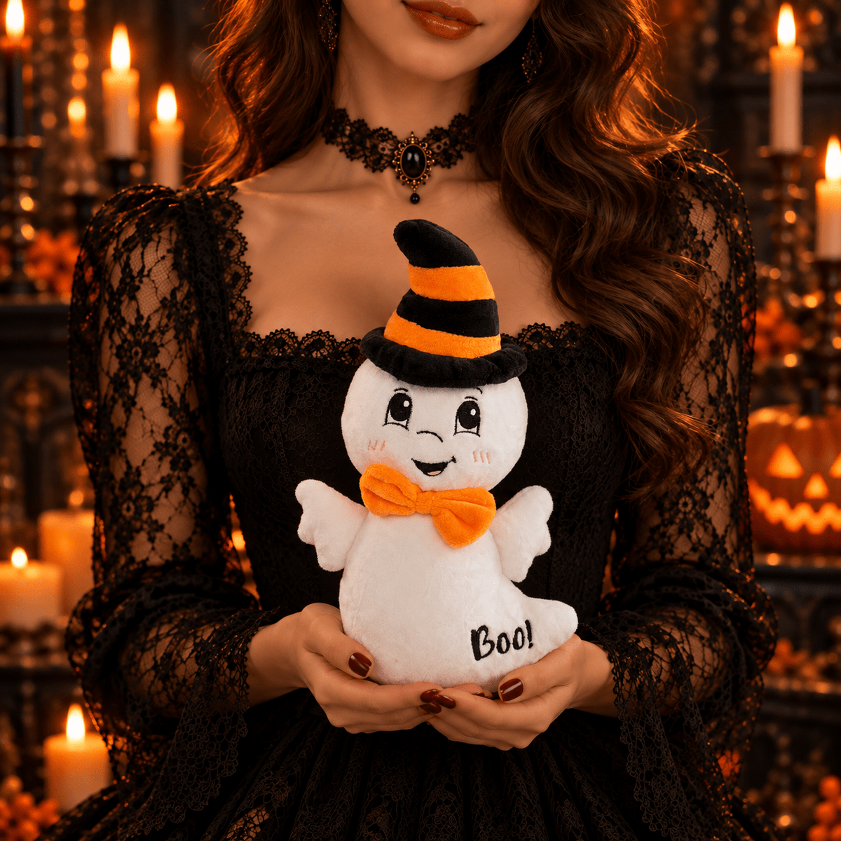 Happy Ghost - Plush Toy - Halloween - Magic World Flowers
