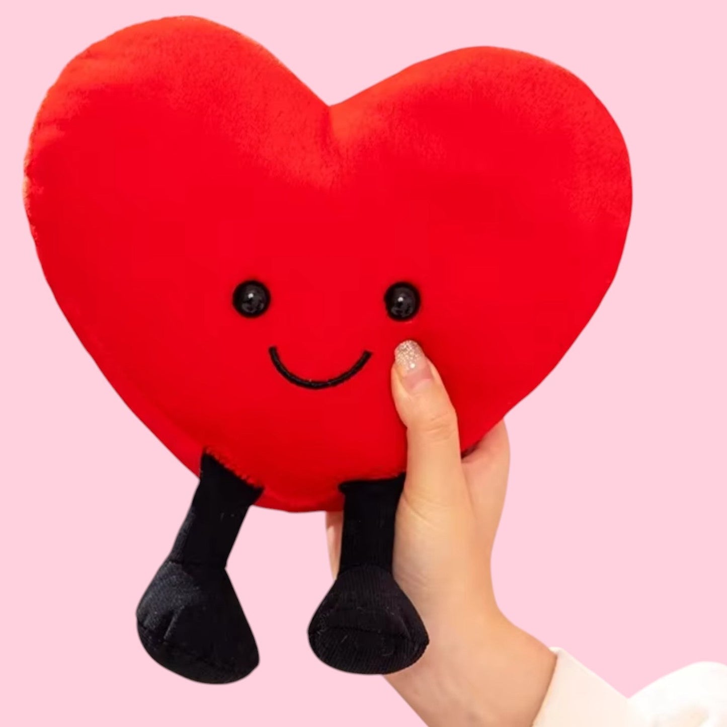 Happy Red Heart - Plush Toy - Magic World Flowers