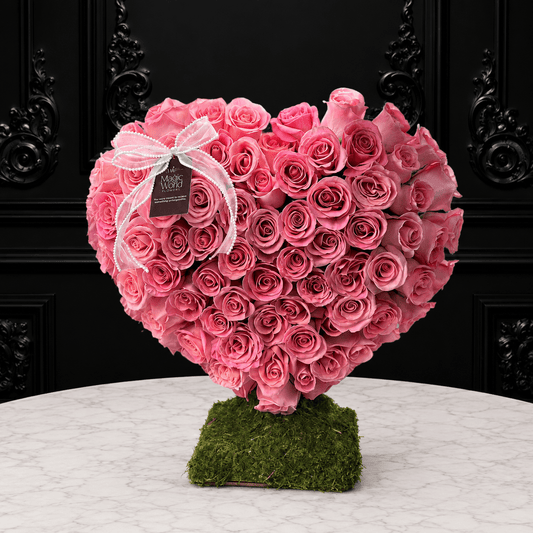 Heart of Roses - Sculpture - Magic World Flowers