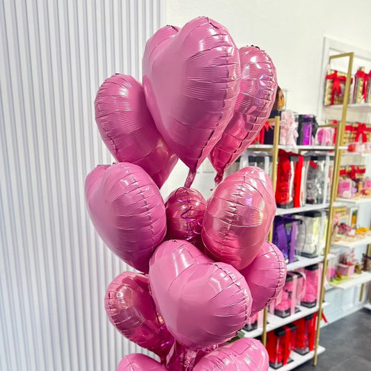Hearts in Pink - Balloon Bouquet - Magic World Flowers