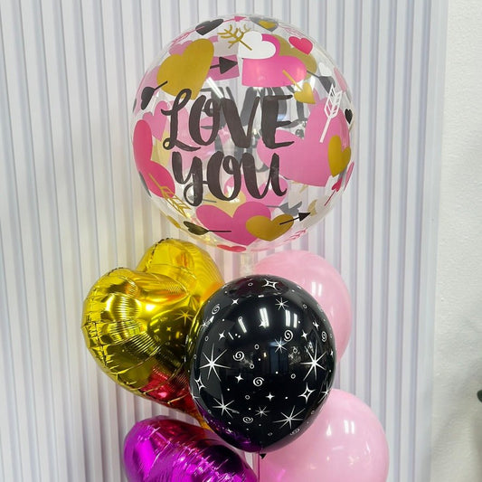 I love you Bubble - Balloon Bouquet - Magic World Flowers