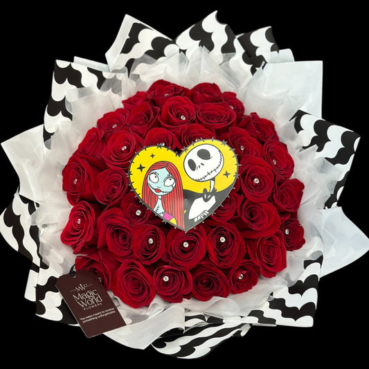 Jack & Sally - Halloween Ramo Buchon - Magic World Flowers