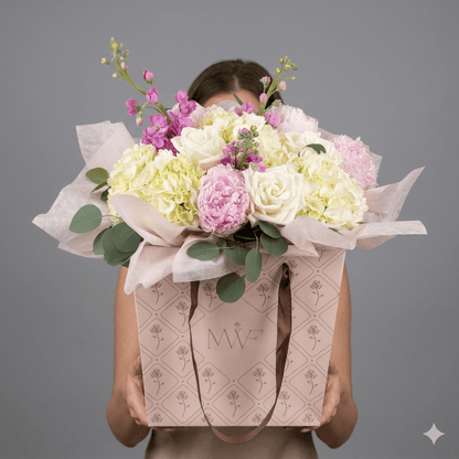 La Belle Vase | Peonies, Hydrangeas & Roses — Mother's Day - Magic World Flowers