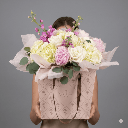 La Belle Vase | Peonies, Hydrangeas & Roses — Mother's Day - Magic World Flowers
