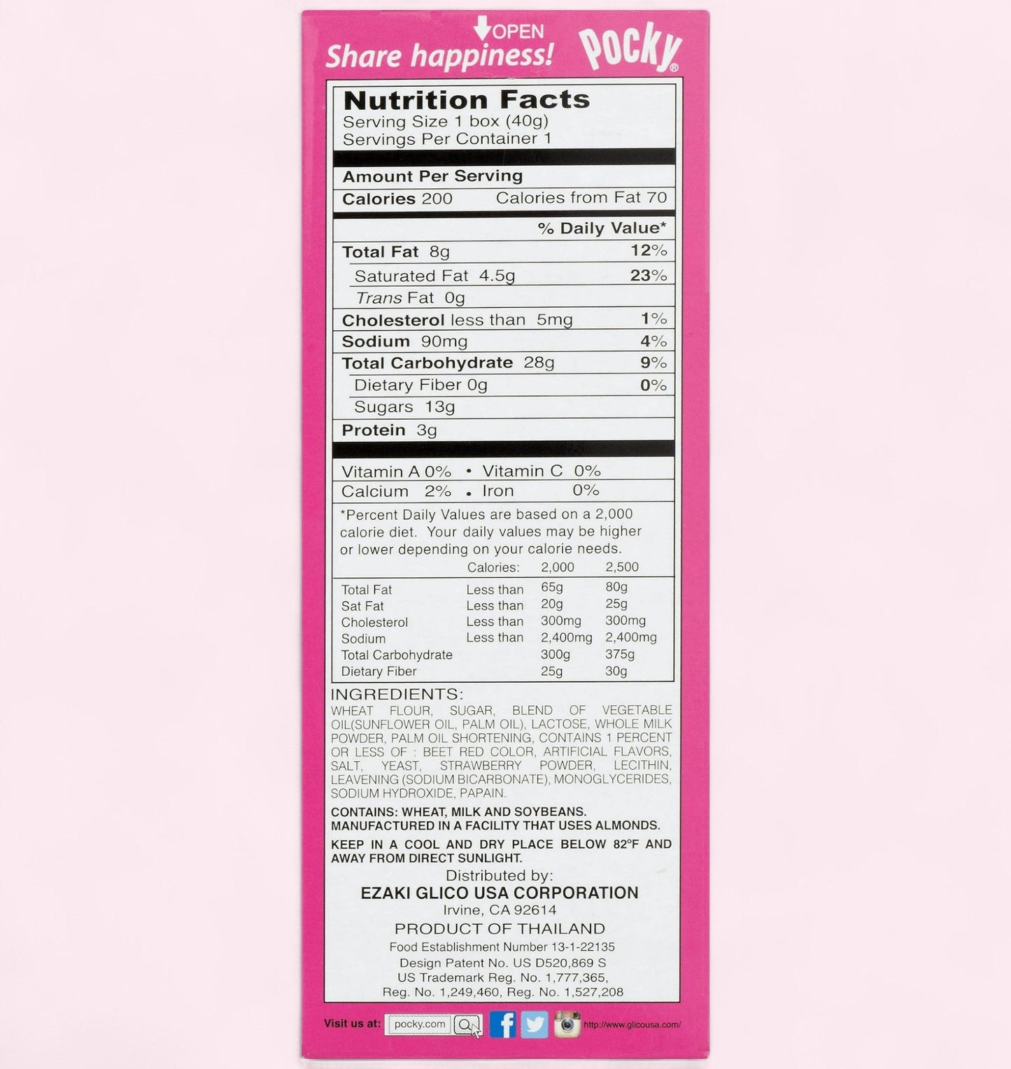 Pocky Strawberry (1.41 oz) - Chocolates & Candies - Magic World Flowers