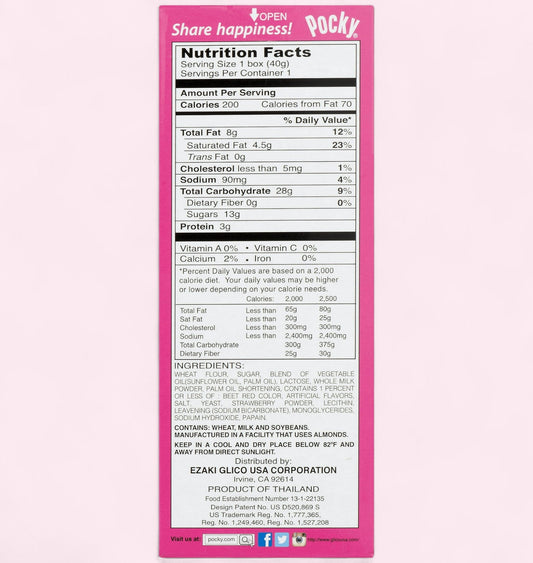 Pocky Strawberry (1.41 oz) - Chocolates & Candies - Magic World Flowers