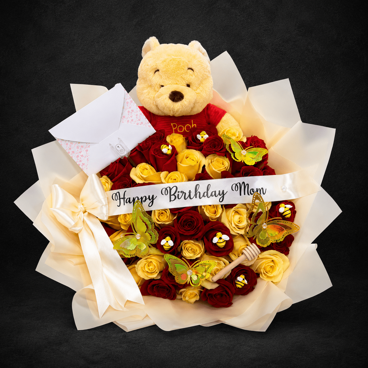 Pooh Ramo Buchon - Best Seller - Magic World Flowers