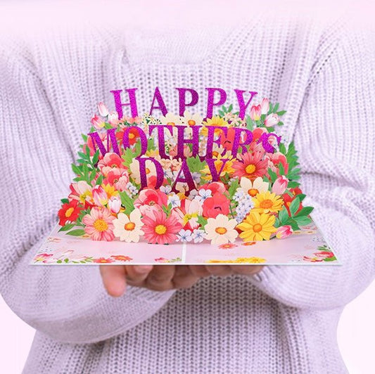 Pop Up Card II - Mother's Day Gift - Magic World Flowers