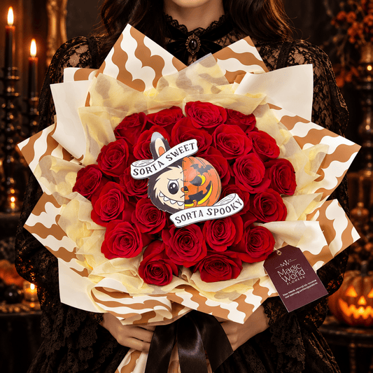 Pumpkin Labubu - Halloween Ramo Buchon - Magic World Flowers