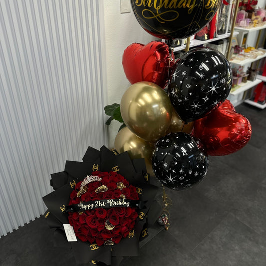 Ramo Buchon - Golden Roses - Best Seller - Magic World Flowers
