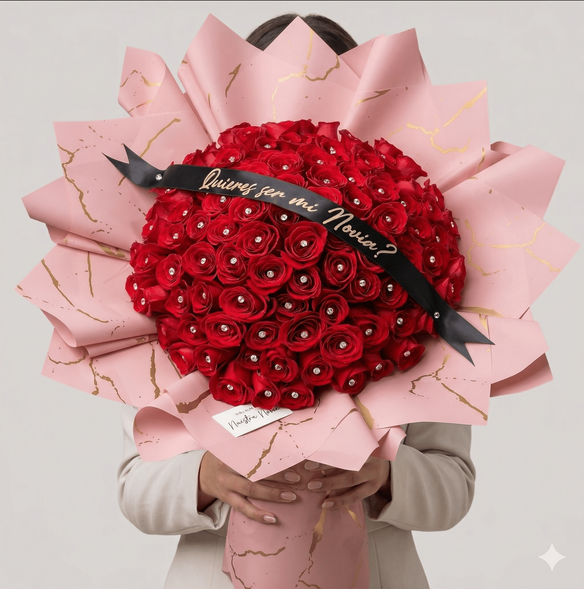 も*も様 Flower ribbon tops Red 【公式通販】 も*も様 Flower ribbon tops Red 【公式通販】