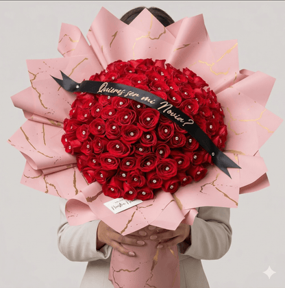 Ramo Buchon - Marble Love - Best Seller - Magic World Flowers