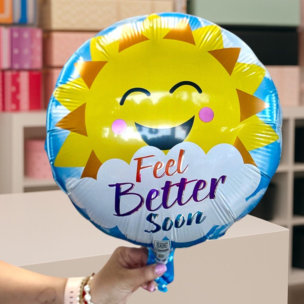 Sunny Wishes Feel Better Soon Balloon Bouquet - Magic World Flowers
