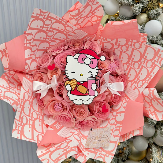 Sweet Holiday Kitty Bouquet - Christmas - Magic World Flowers