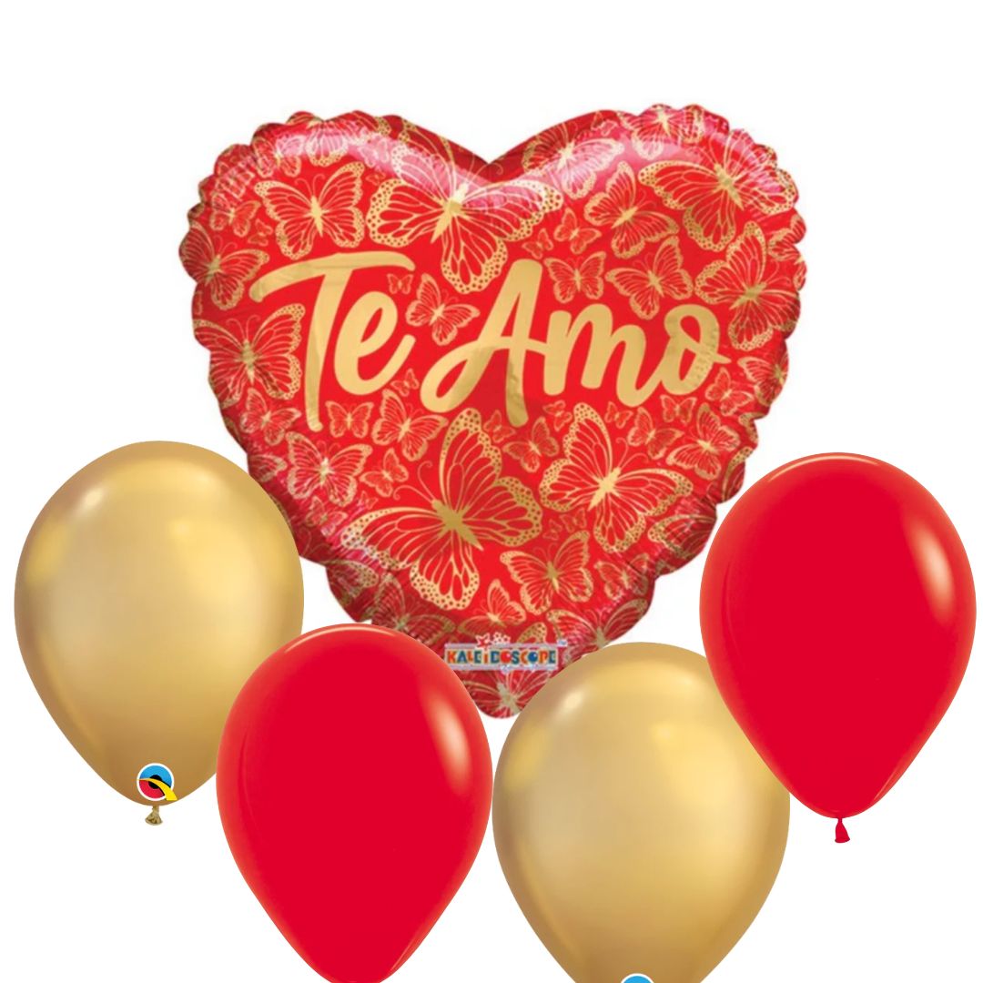 Te Amo Balloon Bouquet - Magic World Flowers