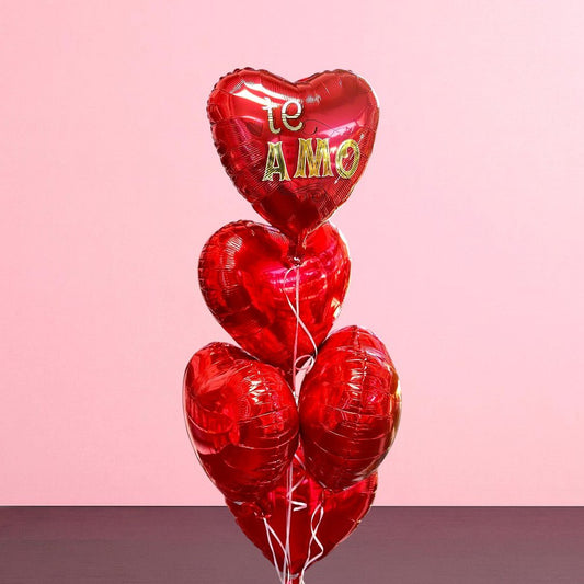 Te Amo Vintage Balloon Bouquet - Magic World Flowers