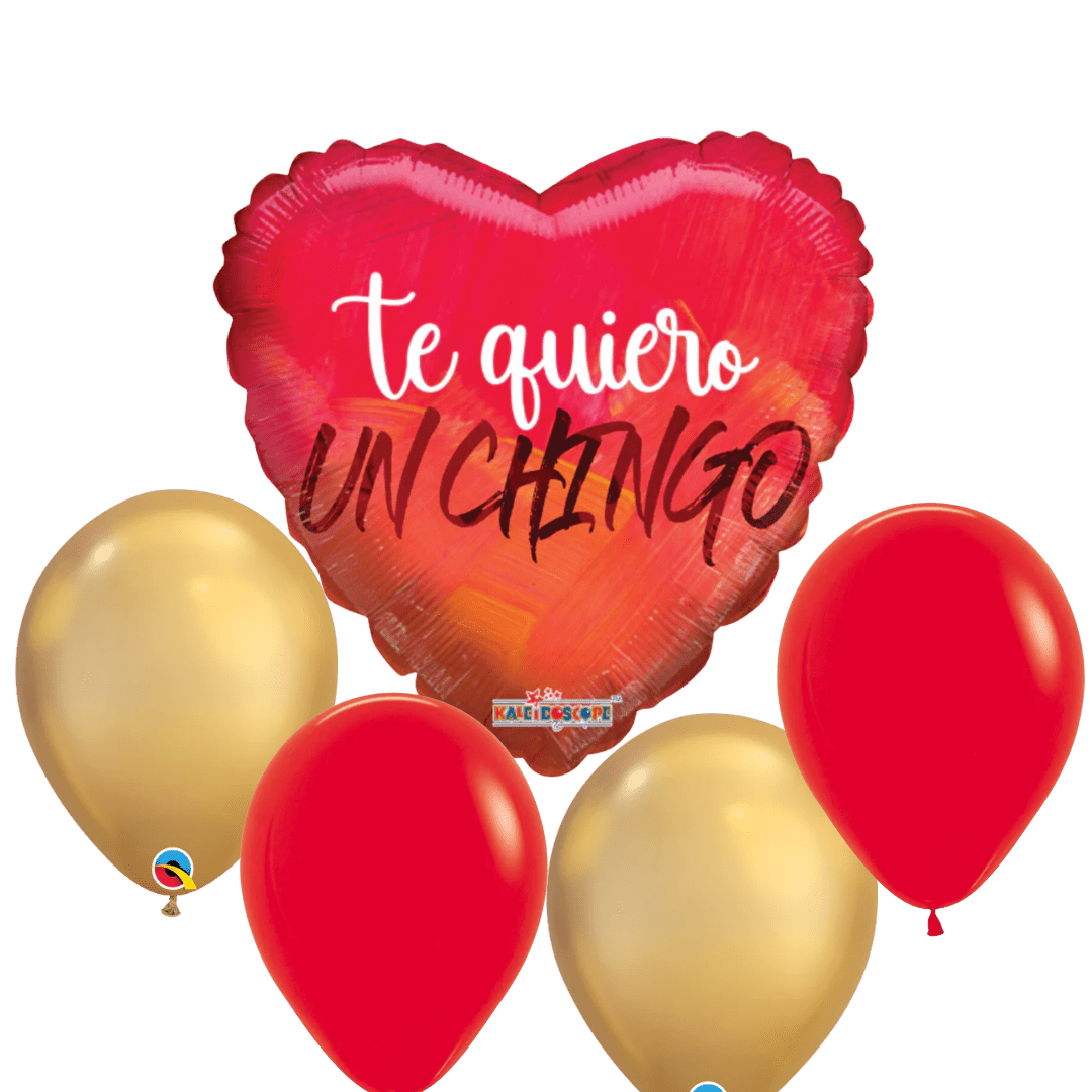 Te Quiero un Chingo Balloon Bouquet - Magic World Flowers