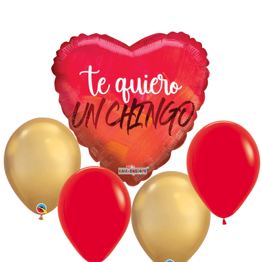 Te Quiero un Chingo Balloon Bouquet - Magic World Flowers