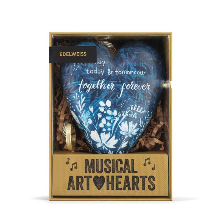 Together Forever Musical Art Heart - 3.5in - Magic World Flowers
