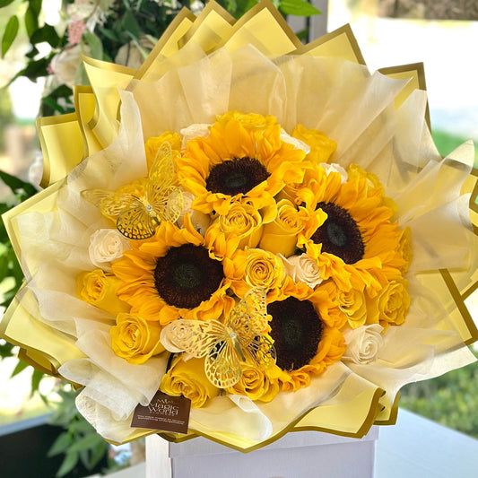 Very Yellow Ramo Buchon - Flores Amarillas Collection - Magic World Flowers