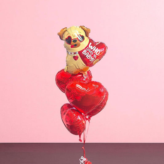 Who Loves ya baby – Balloon Bouquet - Magic World Flowers