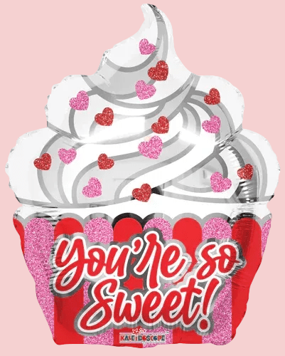 You're So Sweet Cupcake – Helium Balloon - Magic World Flowers